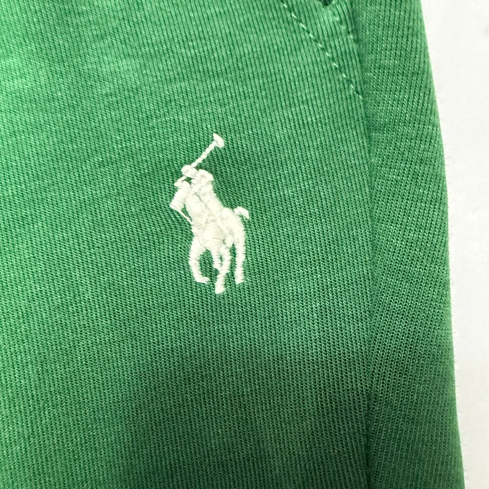 Polo Ralph Lauren Mens Green Jogger Sweatpants Cotton Blend White Pony 32x28 S